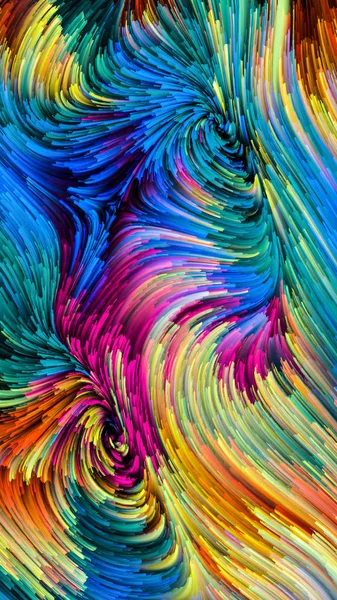 Serie Color Movimiento Fondo Visualmente Atractivo Hecho Patrón Pintura Líquida — Foto de Stock