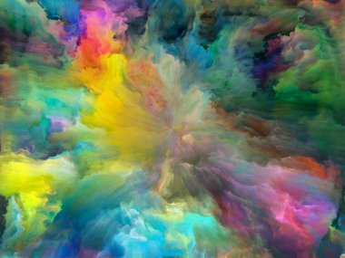 Soyut renk serisi. Kompozisyon sanat, yaratıcılık ve hayal gücü projeler için fon olarak hizmet etmek için hareket tuval üzerine renkli boya