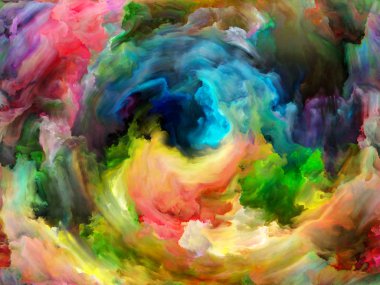 Soyut renk serisi. Arka plan tasarım hareket üzerine yağlıboya sanat, yaratıcılık ve hayal gücü konusunda renkli boya