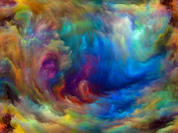 Αφηρημένη Σειρά Χρωμάτων Σύνθεσης Των Πολύχρωμα Χρώματα Κίνηση Καμβά Για — Φωτογραφία Αρχείου
