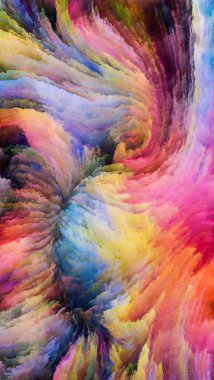 Hareket içinde renk serisi. Akan boya desen tasarım, yaratıcılık ve hayal gücü ekranlar ve mobil cihazlar için duvar kağıdı olarak kullanmak için bu konuda zemin