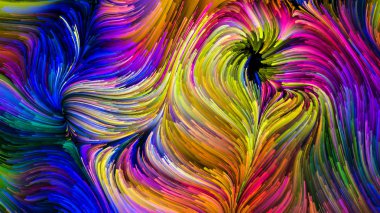 Hareket içinde renk serisi. Akan boya desen tasarım, yaratıcılık ve hayal gücü ekranlar ve mobil cihazlar için duvar kağıdı olarak kullanmak için bu konuda düzenleme