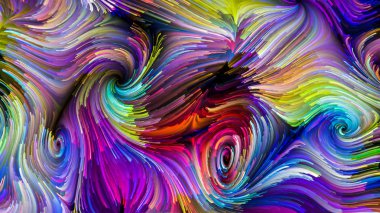 Hareket içinde renk serisi. Sanatsal soyutlama akan boya desen tasarım, yaratıcılık ve hayal gücü ekranlar ve mobil cihazlar için duvar kağıdı olarak kullanmak için bu konuda oluşur