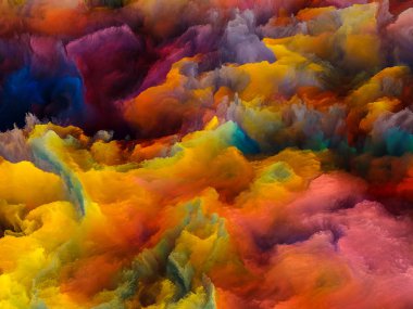 renkli fraktal desen doku arka plan olarak kullanmak için 3D çizimi