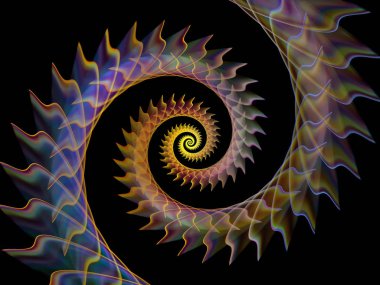 Sarmal geometri serisi. Fraktal öğeleri matematik, geometri ve bilim konusunda iplik girdap bileşimi