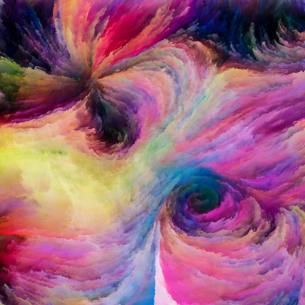 Serie Color Movimiento Composición Del Patrón Pintura Flujo Tema Del —  Fotos de Stock
