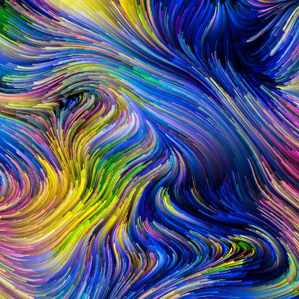 Hareket içinde renk serisi. Akan boya desen tasarım, yaratıcılık ve hayal gücü ekranlar ve mobil cihazlar için duvar kağıdı olarak kullanmak üzere konuyla ilgili kompozisyon