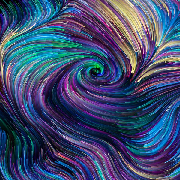 Farbe Bewegung Komposition Von Fließenden Farbmustern Zum Thema Design Kreativität — Stockfoto