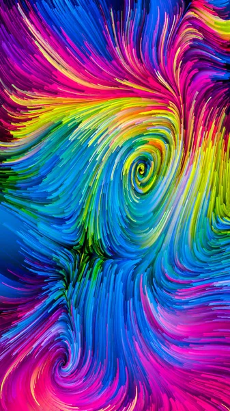 Color Motion Series Design Composed Flowing Paint Pattern Metaphor Subject — Stock Photo, Image