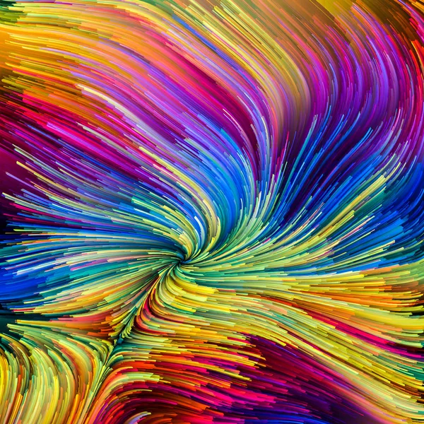 Color Motion Series Artistic Abstraction Composed Flowing Paint Pattern Subject — Stock Photo, Image