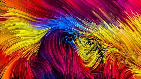 Serie Color Movimiento Diseño Fondo Del Patrón Pintura Flujo Sobre — Foto de Stock
