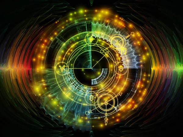 Astral Kızdırma Serisi Arka Plan Tasarımı Kutsal Geometri Hatları Astroloji — Stok fotoğraf