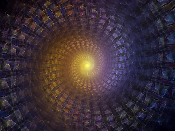 Spiraaligeometrisarja Koostumus Spinning Vortex Fraktaali Elementtejä Aiheesta Matematiikan Geometrian Luonnontieteiden — kuvapankkivalokuva