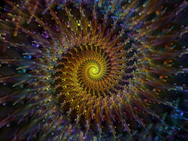 Sarmal geometri serisi. İplik girdap matematik, geometri ve bilim konusunda fraktal unsurların etkileşimi