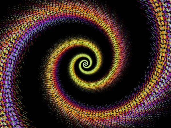 Sarmal geometri serisi. Matematik, geometri ve bilim konusunda bir metafor olarak iplik girdap fraktal elemanları tasarım oluşur