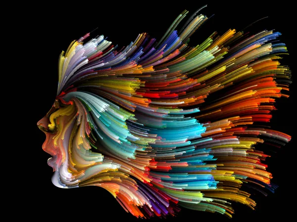 Doku serisi renk. Dinamik arka planlar ve boyutlu arka planında konuda dijital boya ve fraktal bulutlar etkileşimi