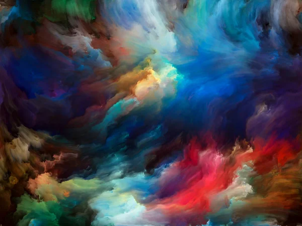Абстрактная Серия Цветов Состав Красочной Краски Движении Холсте Подходит Качестве — стоковое фото