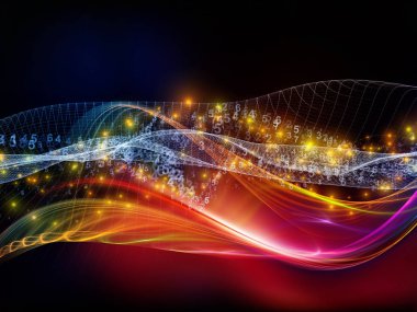 Numara serileri teknoloji. Zemin basamak, Izgaralar ve ışıklar oluşmaktadır ve teknoloji, bilim ve bilgisayar bilgilerin dünya projelerde kullanıma uygun