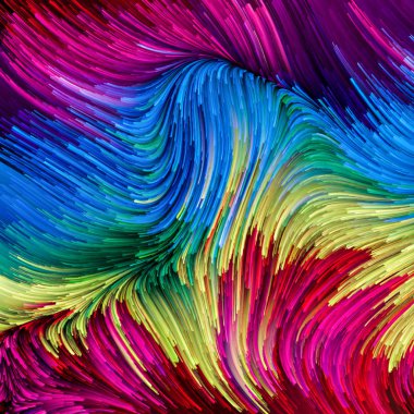 Color In Motion serisi. Tasarım, yaratıcılık ve hayal gücüyle ilgili planlarda ekran ve cihazlar için duvar kağıdı olarak kullanılacak sıvı boya desenlerinden oluşan görsel çekicilik arkaplanı