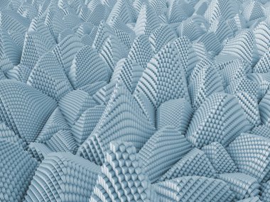 konuyla ilgili bilgisayar grafik çizimi için arka plan öğesi olarak fraktal gürültü ile bozuk uçak ilkel 3D render