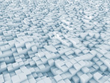 konuyla ilgili bilgisayar grafik çizimi için arka plan öğesi olarak fraktal gürültü ile bozuk uçak ilkel 3D render