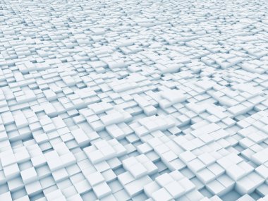 konuyla ilgili bilgisayar grafik çizimi için arka plan öğesi olarak fraktal gürültü ile bozuk uçak ilkel 3D render