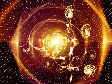 Numbers serisinin dizaynı. Bilim, bilgi teknolojisi ve matematik konularındaki rakamların ve soyut elementlerin etkileşimi