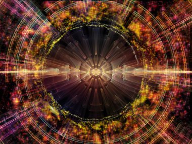 Dalga fonksiyonu serisi. Renkli sinüs titreşimlerin yaratıcı düzenleme, ışık ve fraktal öğeleri için ses ekolayzer, konunun müzik spektrum ve kuantum olasılık