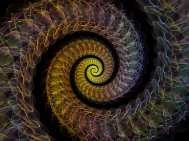 Sarmal geometri serisi. İplik girdap matematik, geometri ve bilim konusunda fraktal unsurların etkileşimi