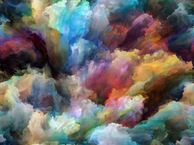 Girdap Döndürme ve Girdap serisi. Sanat, yaratıcılık ve hayal gücü konularında arkaplan tasarımı ve tuval üzerinde hareket