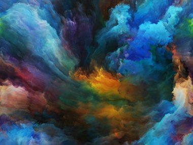 Soyut renk serisi. Renkli boya üzerine yağlıboya sanat, yaratıcılık ve hayal gücü projeler için uygun hareket aranjman