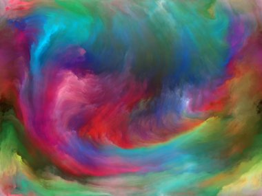 Soyut renk serisi. Renkli boya üzerine yağlıboya sanat, yaratıcılık ve hayal gücü projeler için uygun hareket aranjman