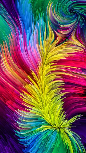 Serie Color Movimiento Interacción Del Patrón Pintura Líquida Sobre Tema — Foto de Stock