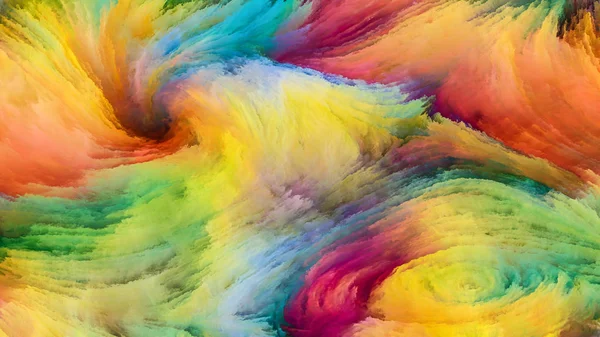 Колір Серії Русі Фонова Композиція Візерунка Flowing Paint Тему Дизайну — стокове фото