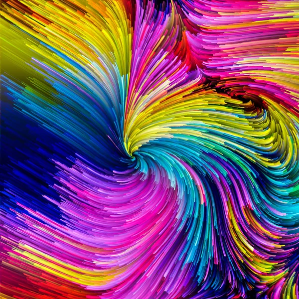 Seria Color Ruchu Tło Wzór Płynące Farby Temat Projektowania Kreatywności — Zdjęcie stockowe
