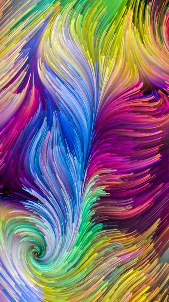 Color In Motion serisi. Tasarım, yaratıcılık ve hayal gücü konularında ekran ve cihazlar için duvar kağıdı olarak kullanılacak sıvı boya kalıbının bileşimi