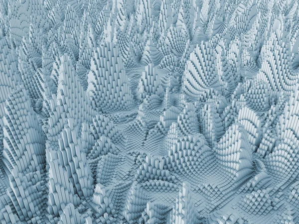 Візуалізація Плоского Примітиву Спотвореного Фрактальним Шумом Фоновий Елемент Ілюстрації Тему — стокове фото