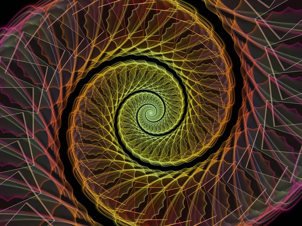 Spiral Geometri Serien Bakgrundsdesign Spinning Virvel Fraktal Element Ämnet Matematik — Stockfoto