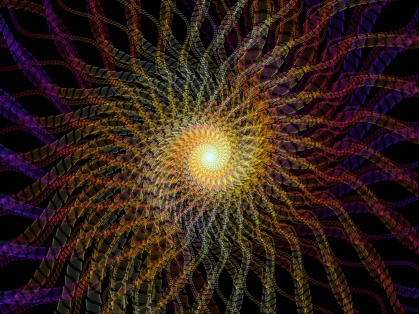 Spiralgeometrie Serie Hintergrunddesign Des Sich Drehenden Wirbels Fraktaler Elemente Zum — Stockfoto