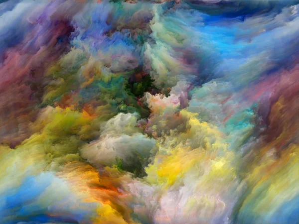 Série Couleurs Abstraites Fond Artistique Fait Peinture Colorée Mouvement Sur — Photo