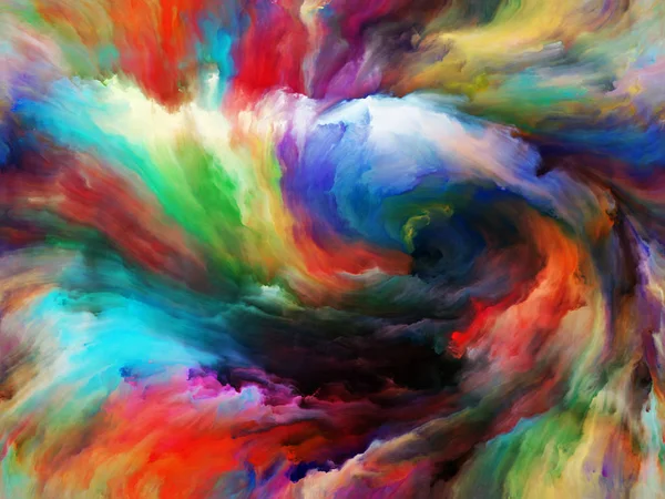 Vortex Twist Swirl Serien Design Sammensatt Farge Bevegelse Lerret Som – stockfoto