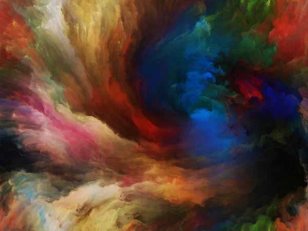 Vortex Twist Swirl Reeksen Samenstelling Van Kleur Beweging Canvas Met — Stockfoto