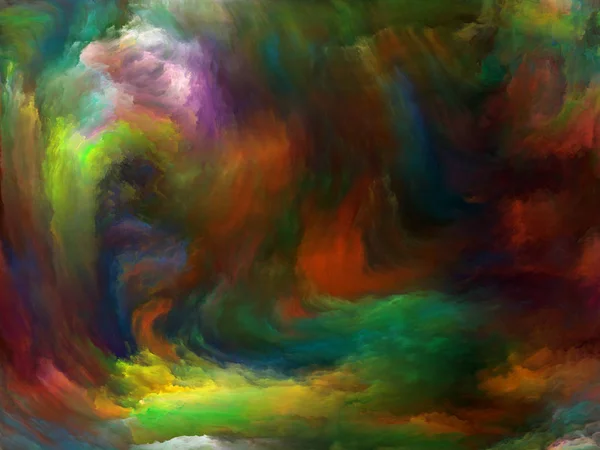 Serie Color Abstracto Composición Visualmente Agradable Pintura Colorida Movimiento Sobre —  Fotos de Stock