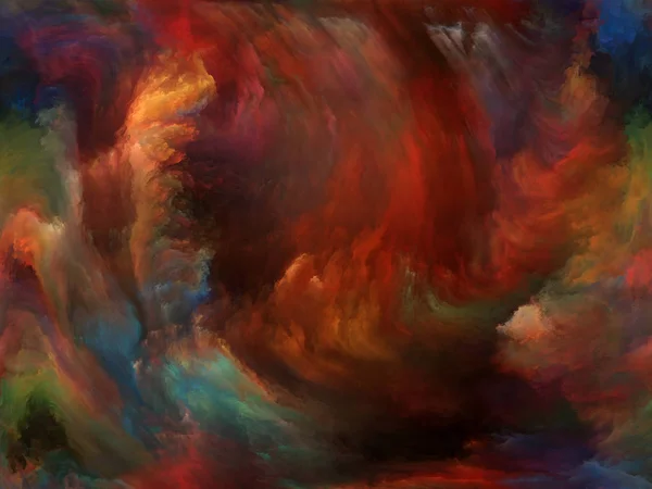 Абстрактная Серия Цветов Графическая Композиция Красочной Краски Движении Холсте Предмета — стоковое фото