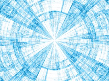 Fraktal disk serisi. Radyal ve dairesel geometrik desen tasarım tasarım, teknoloji ve eğitim konusunda tamamlayıcı fon