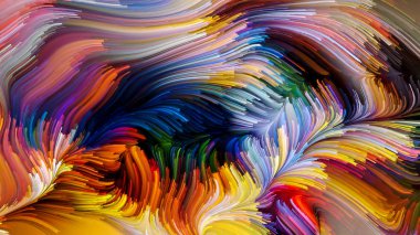 Color In Motion serisi. Tasarım, yaratıcılık ve hayal gücü konularında ekran ve cihazlar için duvar kağıdı olarak kullanılacak sıvı boya kalıbının bileşimi