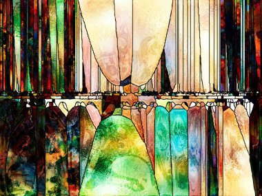 Lekeli Glass Forever serisi. Satır, şekil ve renk kalıplarından oluşan zemin tasarım, yaratıcılık ve hayal gücü projelerinde kullanılmak için uygundur