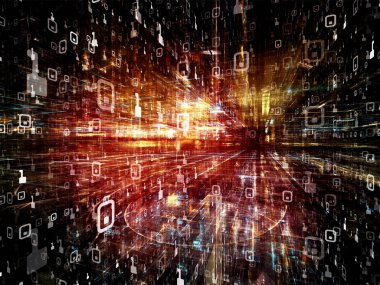 Dijital City serisi. Üç boyutlu Fraktallar ve bilgisayarlar, bilim, sanal gerçeklik ve modern teknoloji projeleri için numaraları