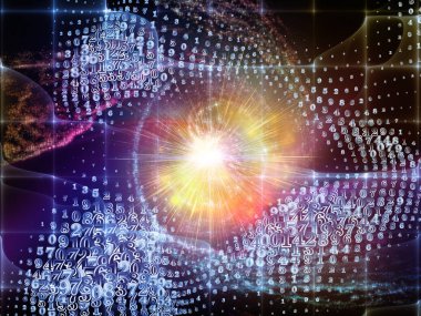 Matematik evren serisi. Basamak ve öğeleri konu alan matematik, bilim, eğitim ve modern teknoloji