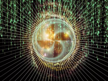 Matematik evren serisi. Basamak ve öğeleri konu alan matematik, bilim, eğitim ve modern teknoloji